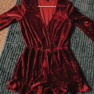 Red velvet Romper